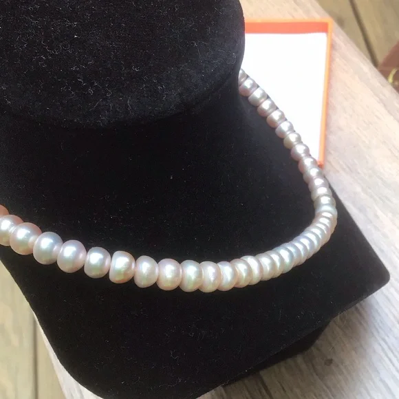 ❤️Day NEW Mandarin Cultured Pink Pearl Necklace & Earrings Set - Picture 9 of 12